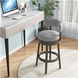 Picture of Costway JV10918-31 31 in. Swivel Bar Stool with Upholstered Back Seat & Footrest