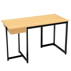 Picture of Costway HW67259NA 48 in. Computer Desk with Metal Frame & Adjustable Pads&#44; Natural