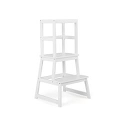 Picture of Costway HY10049WH 2-in-1 Multifunctional Toddler Step Stool with Safety Rail&#44; White
