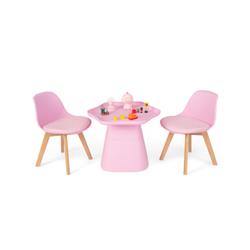 Picture of Costway HY10041PI Kids Wooden Activity Table & Chair Set with Padded Seat&#44; Pink