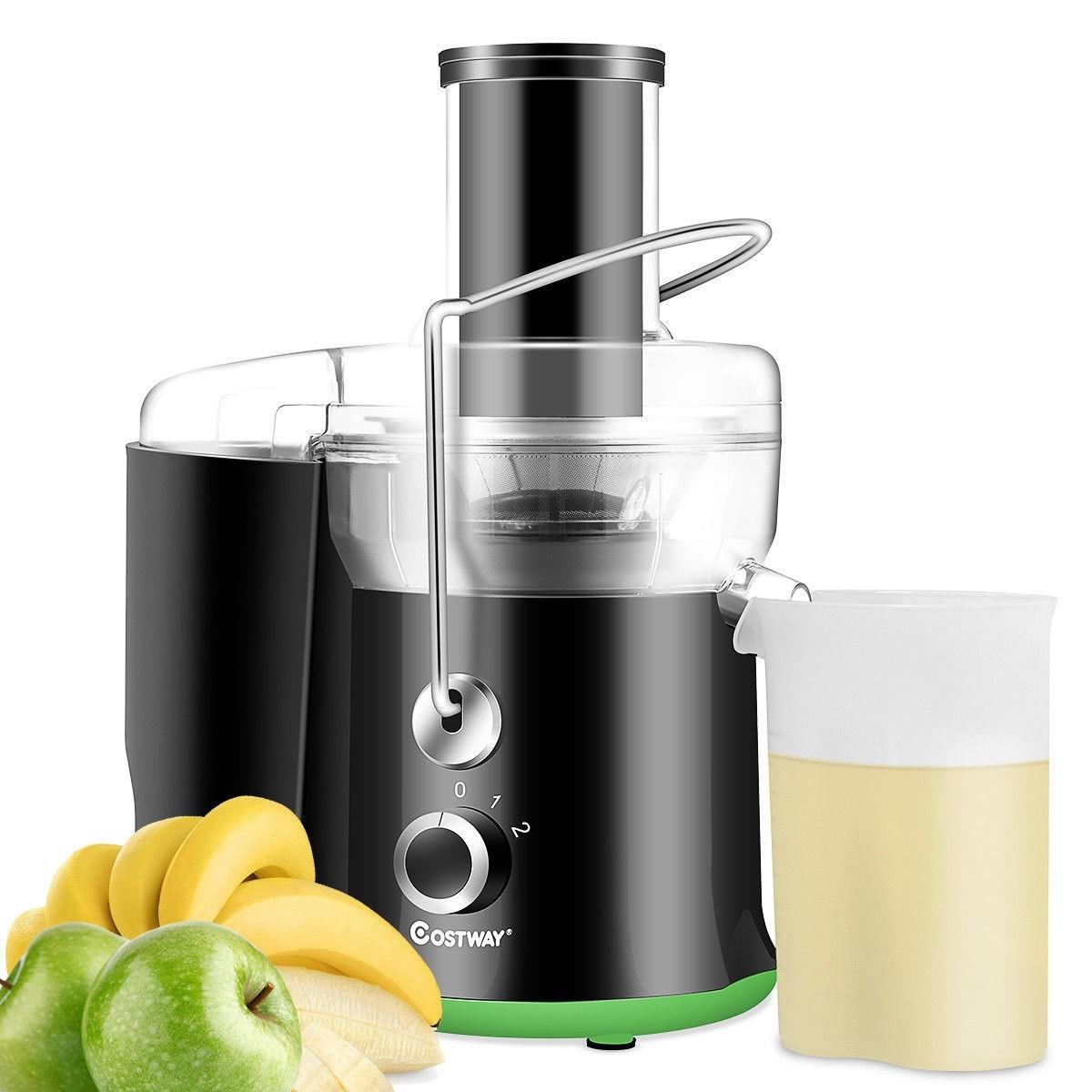 Picture of Total Tactic EP23783US 2 Speed Wide Mouth Fruit & Vegetable Centrifugal Electric Juicer - Black & Green