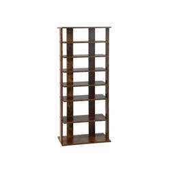 JZ10125CF 7-Tier Vertical Shoe Rack for Front Door, Rustic Brown