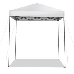 NP10849WH 6.6 x 6.6 ft. Outdoor Pop-Up Canopy Tent with UPF 50 Plus Sun Protection, White