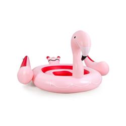 Picture of Costway NP10873US 6 People Inflatable Flamingo Floating Island with 6 Cup Holders for Pool & River