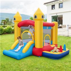 Picture of Costway NP10904US Inflatable Bounce House with 480W Blower & Ocean Balls for Yard