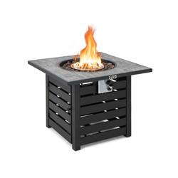 Picture of Costway NP10459 Square Propane Fire Pit Table with Lava Rocks & Rain Cover