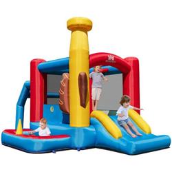 Picture of Costway NP10763US Baseball Themed Inflatable Bounce House with Ball Pit & Ocean Balls