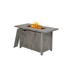 Picture of Costway NP10795GR 43 in. 50000 BTU Propane Fire Pit Table with Removable Lid&#44; Gray