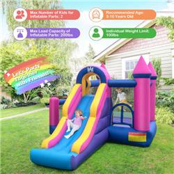 Picture of Costway NP10818US 7-in-1 Kids Inflatable Bounce House with Long Slide & 735W Blower