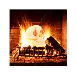 Picture of Costway NP10687BE Halloween Fire Pit Skull Halloween Decoration&#44; Beige