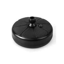 NP10626 27 lbs Fillable Round Umbrella Base Stand for Yard Garden Poolside