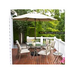 NP10666BK 19.5 in. Fillable Round Umbrella Base Stand for Yard Garden Poolside, Black