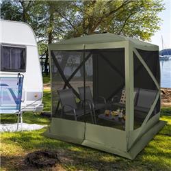 NP10676GN 6.7 x 6.7 ft. Pop Up Gazebo with Netting & Carry Bag, Green