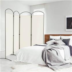 Picture of Costway JV10726WH 6.2 ft. Folding 4-Panel Room Divider for Home Office Living Room, White