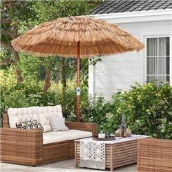 NP11034 6 ft. Thatched Patio Umbrella with Tilt Design & Carrying Bag