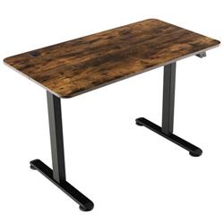 Picture of Costway JV10711US-CF Anti-Collision Electric Standing Adjustable Stand Up Computer Desk, Rustic Brown