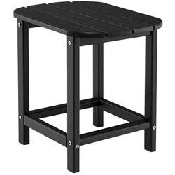 NP10331BK 18 in. Weather Resistant Side Table for Garden Yard Patio, Black