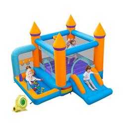 Picture of Costway NP10927US 5-in-1 Inflatable Bounce Castle with Ocean Balls & 735W Blower