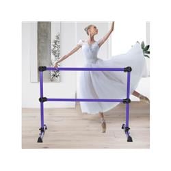 SP36169PU 4 ft. Height Adjustable Portable Double Freestanding Ballet Barre, Purple