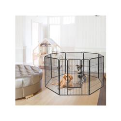 Picture of Costway PS6350 48 in. 8-Panel Metal Pet Puppy Dog Kennel Fence Playpen
