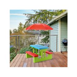 Kids Picnic Folding Table & Bench with Umbrella
