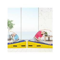 Picture of Costway SP37099YW Folding Incline Tumbling Wedge Gymnastics Exercise Mat&#44; Yellow