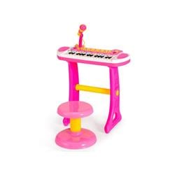 TM10021PI 31-Key Kids Piano Keyboard Toy with Microphone & Multiple Sounds for Age 3 Plus, Pink -  Costway