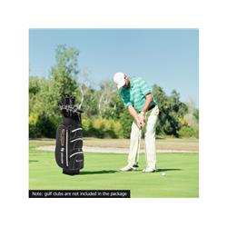 Picture of Costway SP37906DK 9.5 in. Lightweight Golf Cart Bag with 15-Way Top Dividers&#44; Black