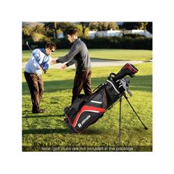 Picture of Costway SP37907RE Lightweight Golf Stand Bag with 14-Way Top Dividers & 6 Pockets&#44; Red