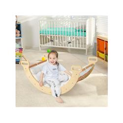 Picture of Costway TS10068NA 2-in-1 Arch Rocker with Soft Cushion for Toddlers&#44; Natural