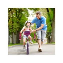 TS10077RO Kids Bike with Doll Seat & Removable Training Wheels - Medium