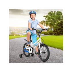TS10085BS-18 18 ft. Kids Bike with Removable Training Wheels, White