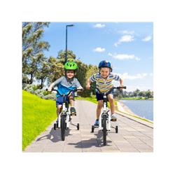 TS10085WH-16 16 in. Kids Bike with Removable Training Wheels, Black & White