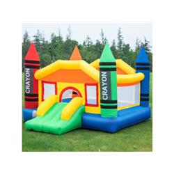 Picture of Costway TY324375 Inflatable Crayon Bounce House Castle without Blower