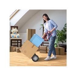 TH10050RE P-Handle Sack Truck with 10 in. Wheels & Foldable Load Area, Red