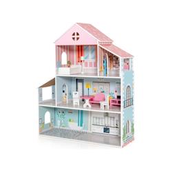 Picture of Costway TP10039 3-Tier Toddler Doll House with Furniture Gift for Age 3 Over