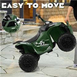 TQ10122US-GN 12V Kids Ride On ATV Toy with High & Low Speed & Comfortable Seat, Army Green