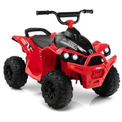 TQ10122US-RE 12V Kids Ride On ATV Toy with High & Low Speed & Comfortable Seat, Red
