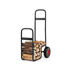 Picture of Costway TA10001 Firewood Log Cart Carrier with Wear-Resistant & Shockproof Rubber Wheels
