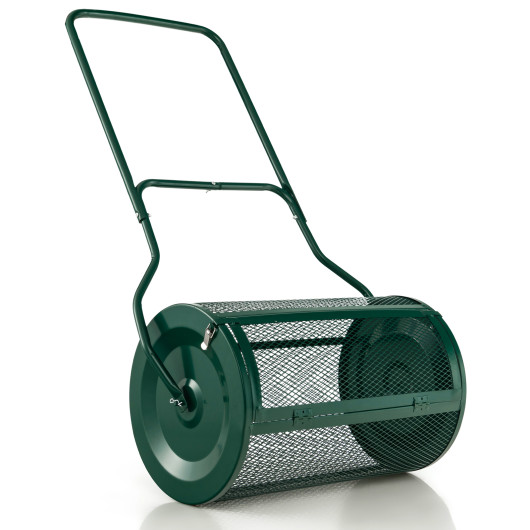 TA10040GN 27 in. Compost Spreader with Upgrade U-shaped Handle, Green