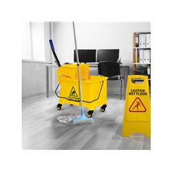 TG10010 21 qt. Mop Bucket Side Press Wringer on Wheels with Panel