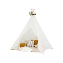Picture of Costway TP10020 Lace Teepee Tent with Colorful Light Strings for Children