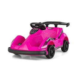 TQ10105US-PI 6V Kids Ride On Go Cart Toy with Remote Control & Safety Belt, Pink