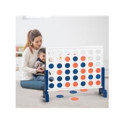 Picture of Costway TY327037WH 4 in. Wooden A Row Game Toy for Adults Kids with Carrying Bag&#44; White