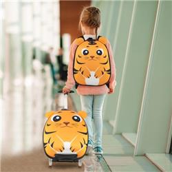 Picture of Total Tactic BN10019YW Lightweight & Portable Rolling Suitcase for Children&#44; Yellow