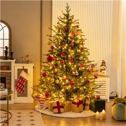 CM24316US 6 ft. Pre-Lit Christmas Tree with 280 Warm White LED Lights & 8 Lighting Modes