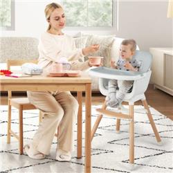 AD10035HS 6-in-1 Convertible Baby High Chair with Adjustable Legs, Gray -  Total Tactic