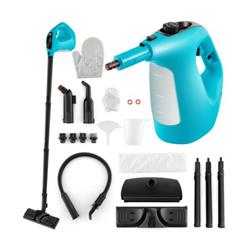 ES10287US-BL 1400W Handheld Steam Cleaner with Accessory Kit & Child Lock, Blue - 14 Piece