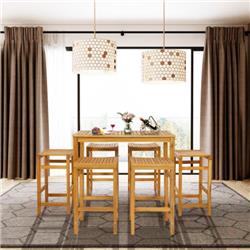 HW71325 Rectangular Indoor & Outdoor Bar Height Table for Garden