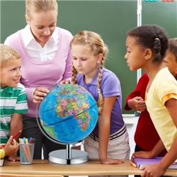 HZ10154 3-in-1 Illuminated World Globe with Stand & 88 Constellations